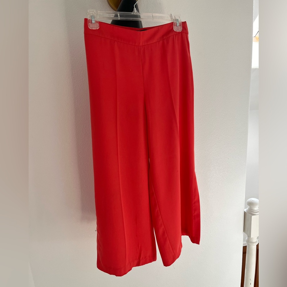 Zara wide leg orange pants in XS